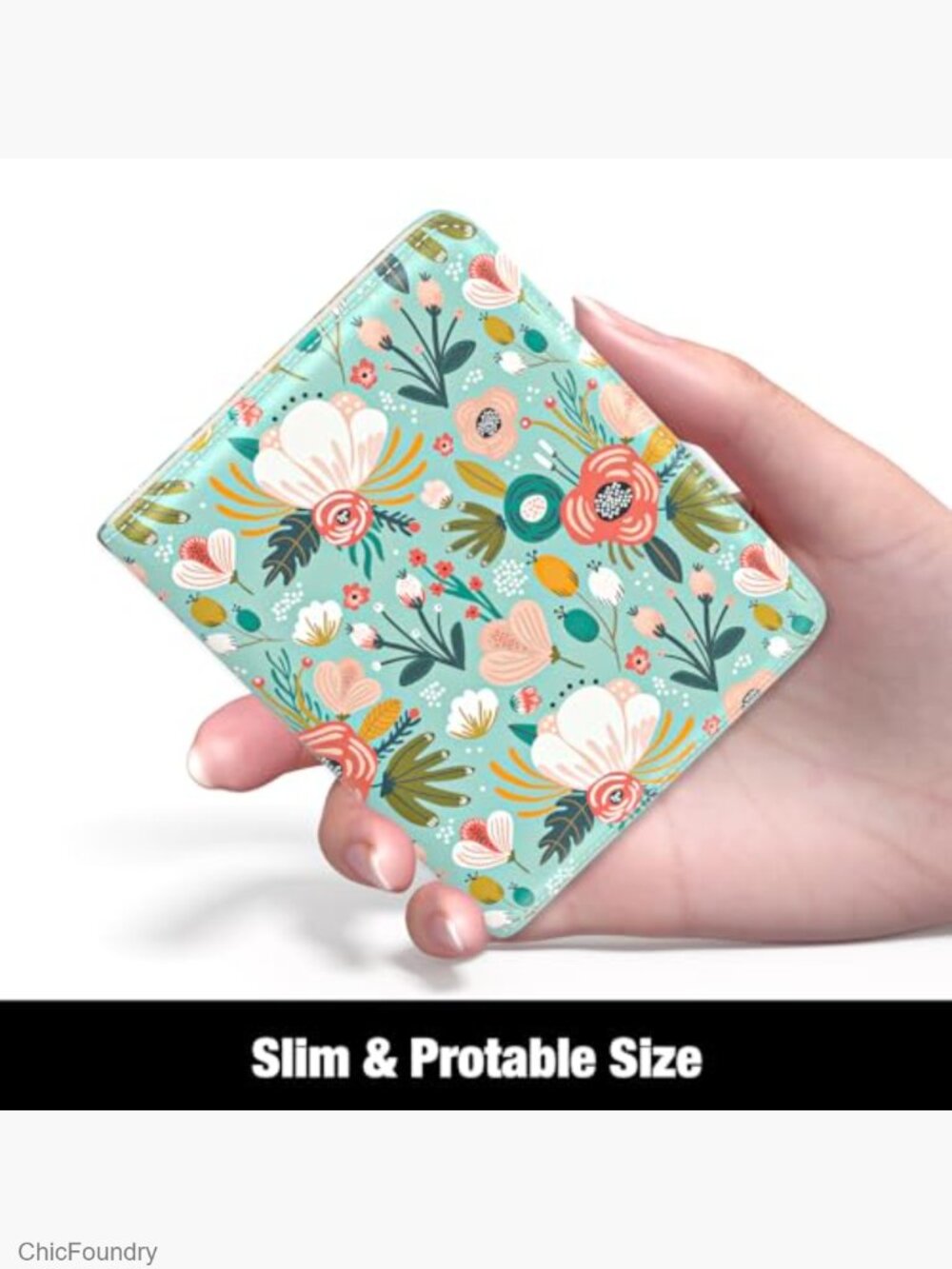 RFID Blocking Bifold Slim Wallet with Card Slots and Zipper Coin Pocket - Picture 2 of 7